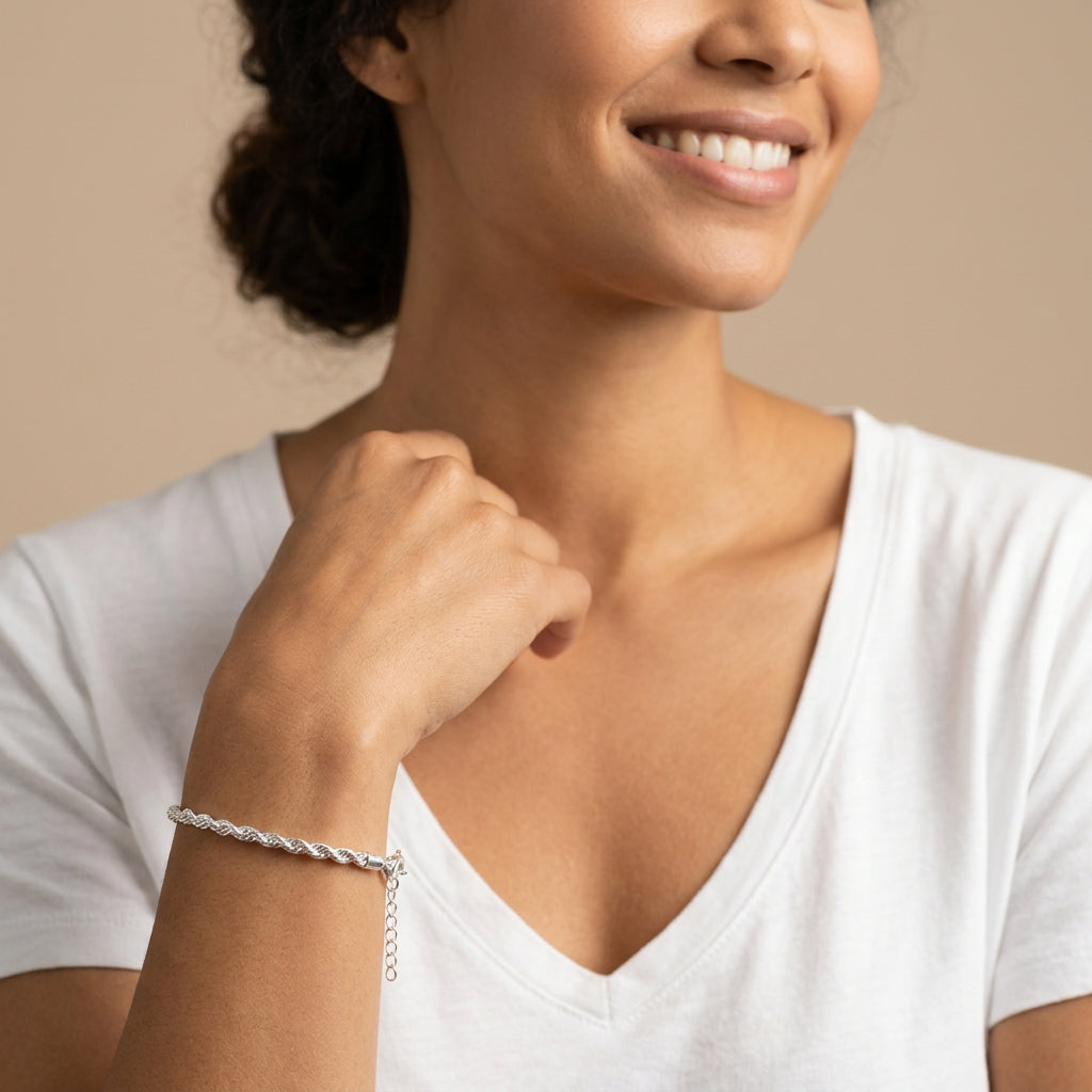 Armkettchen Kordelkette 2 mm | 925 Sterling Silber