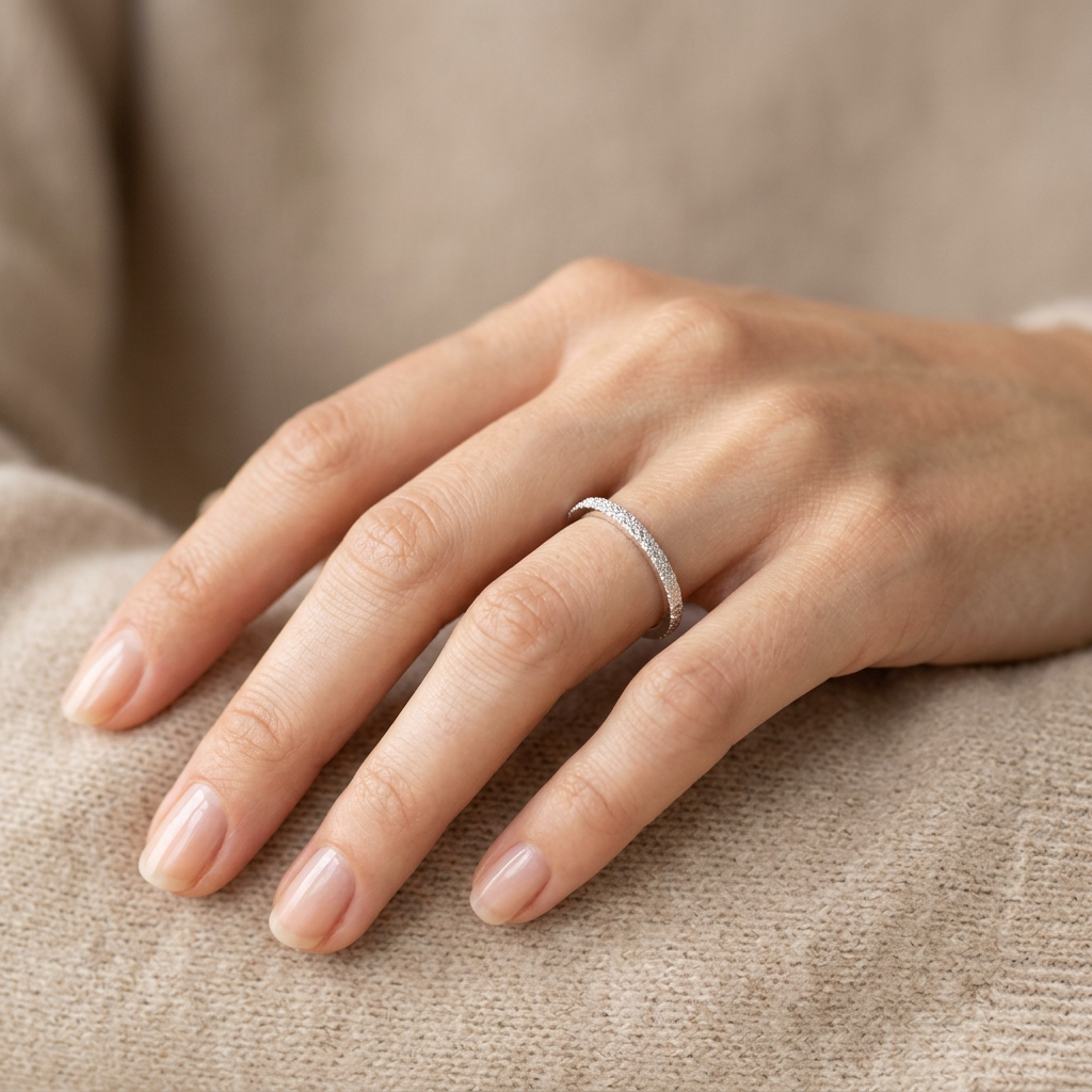 Eternity Ring diamantiert | 925 Sterling Silber