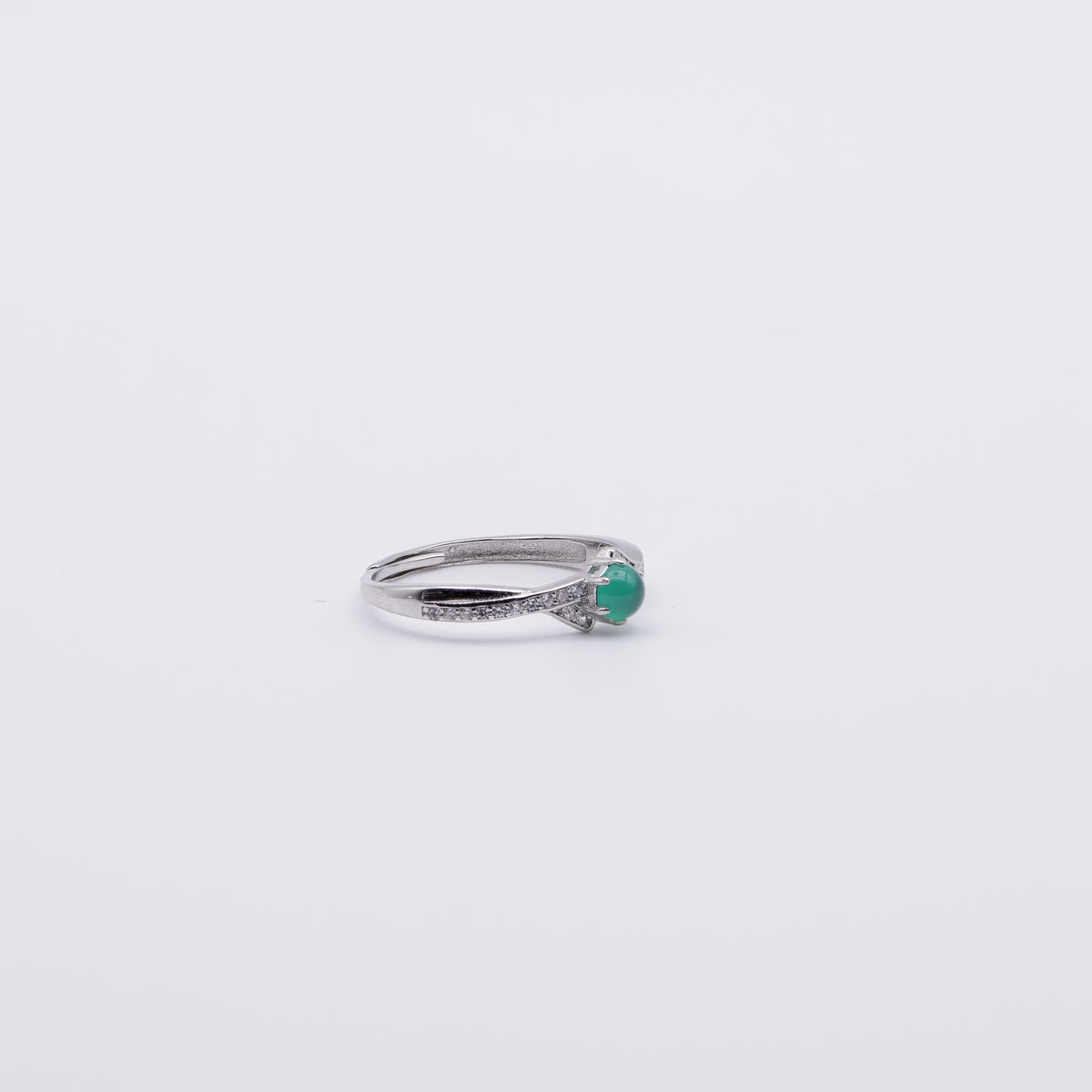 Chrysopras Ring | 925 Sterling Silber
