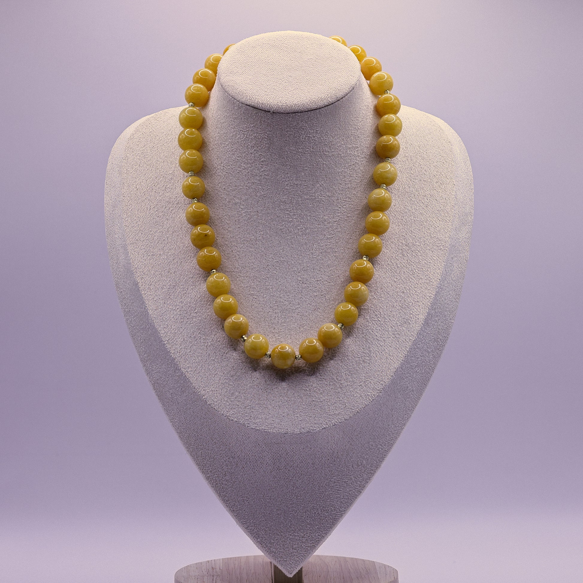 Persische Jade Halskette | Silbervergoldet