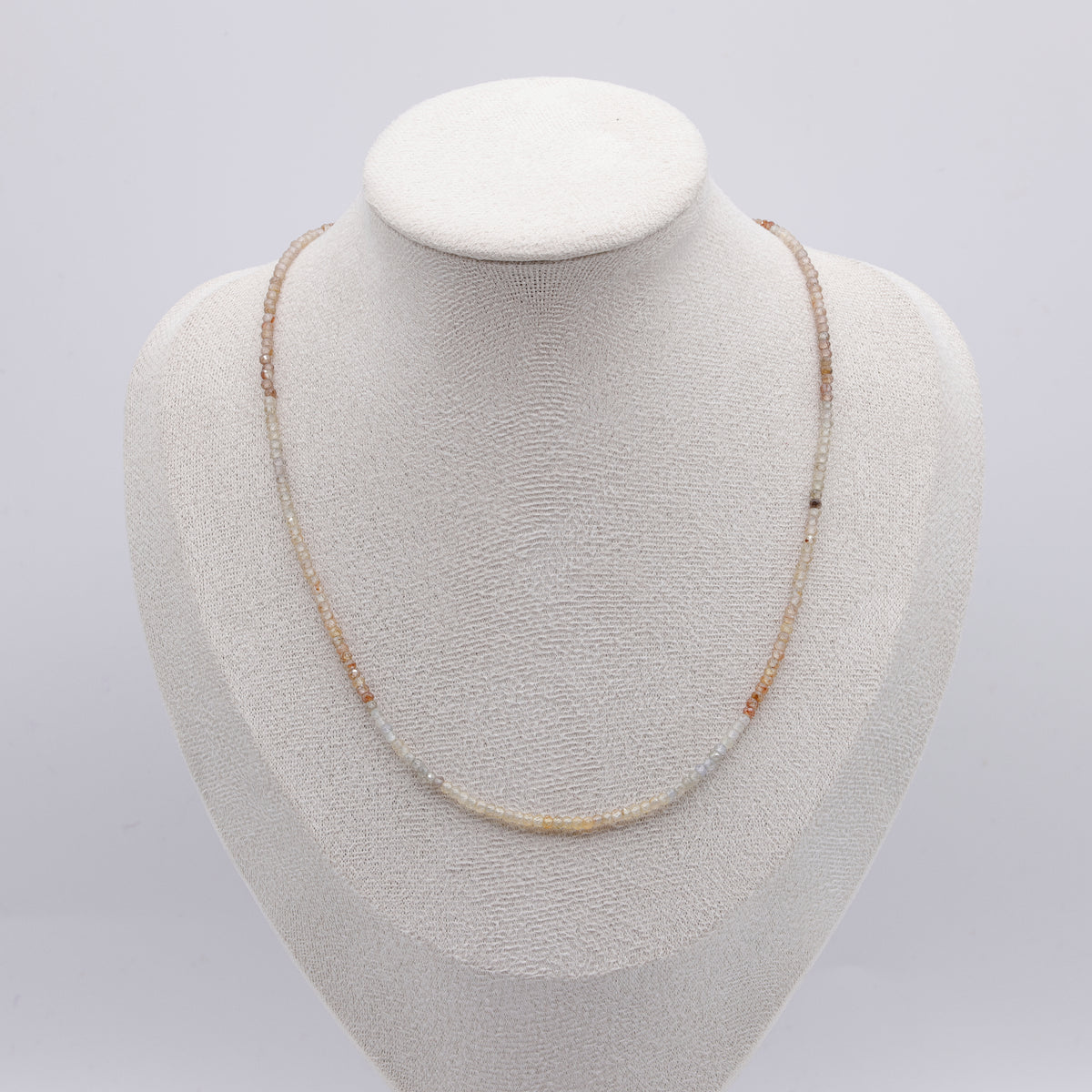 Zirkonia Halskette Multicolor facettiert | 925 Sterling Silber