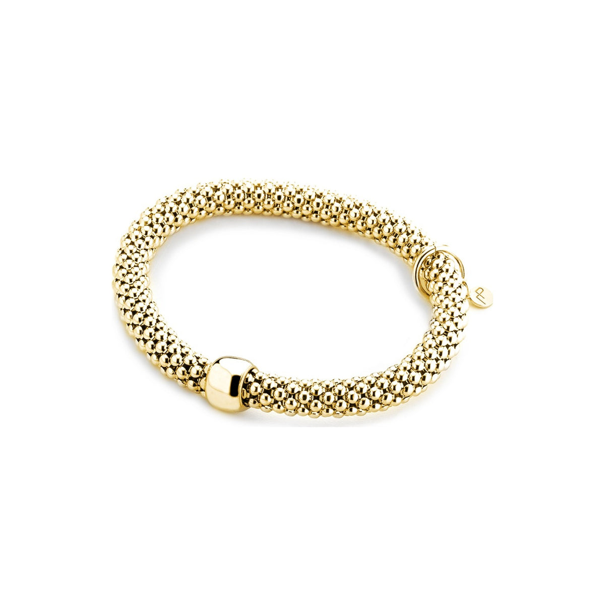 Marcello Pane Armband vergoldet dehnbar | 925 Sterling Silber