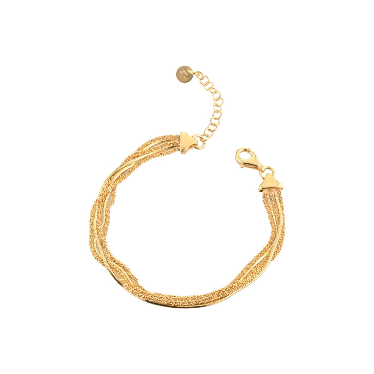 Marcello Pane Armband fünfsträngig vergoldet | 925 Sterling Silber