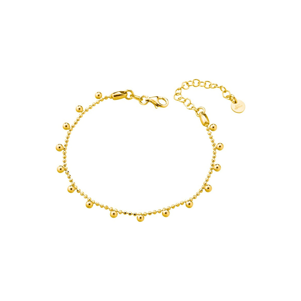Marcello Pane Armband Goldkügelchen vergoldet | 925 Sterling Silber
