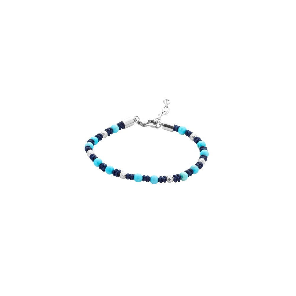 Marcello Pane Armband Türkis und Blau | Edelstahl
