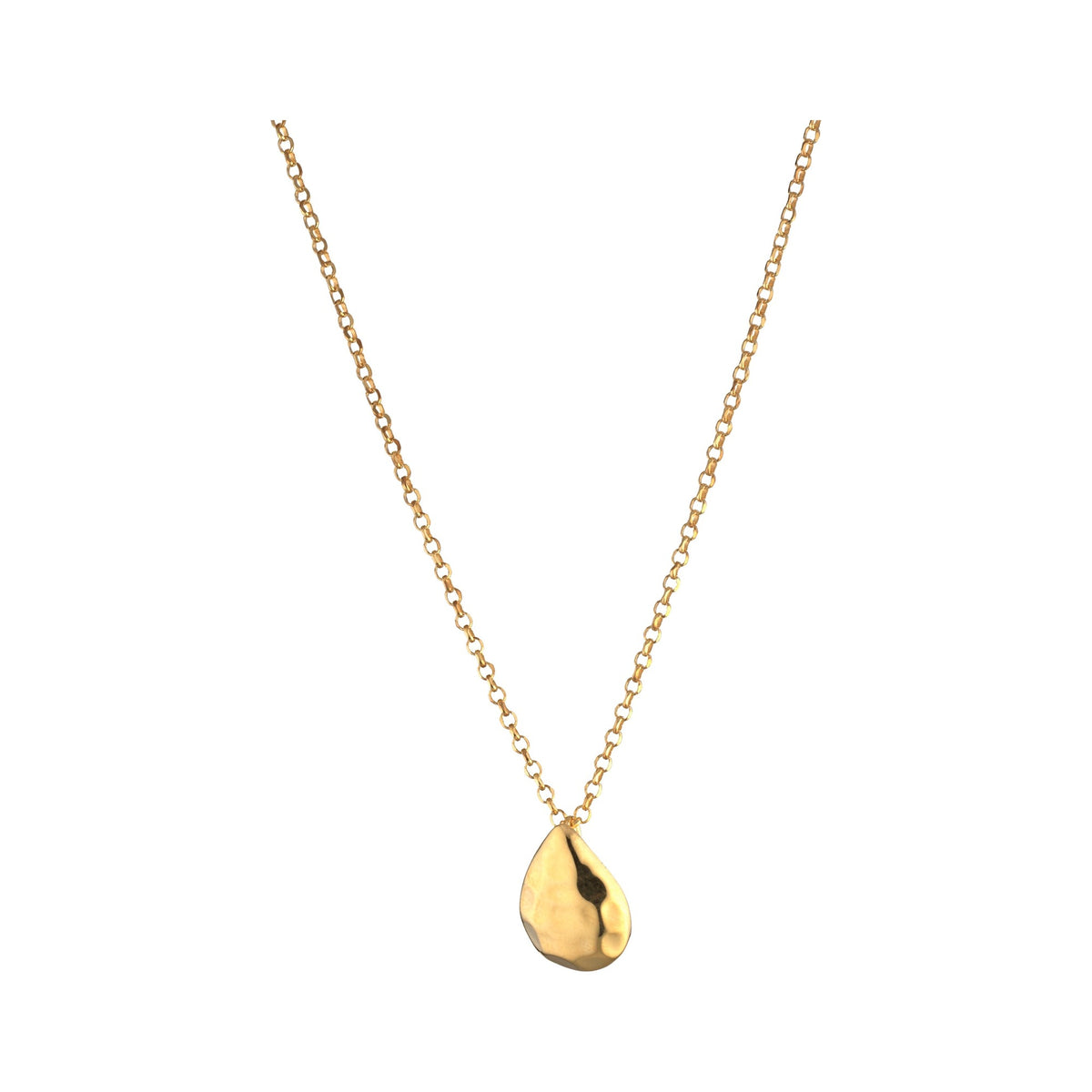 Marcello Pane Tropfen Halskette vergoldet | 925 Sterling Silber