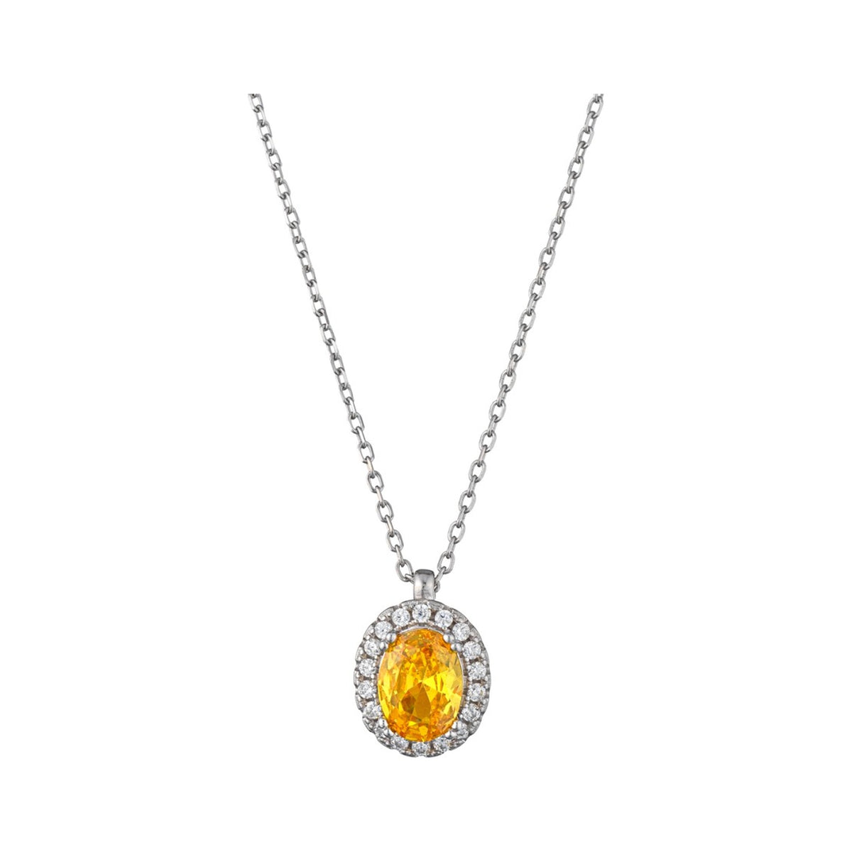 Marcello Pane Halo Halskette gelb | 925 Sterling Silber