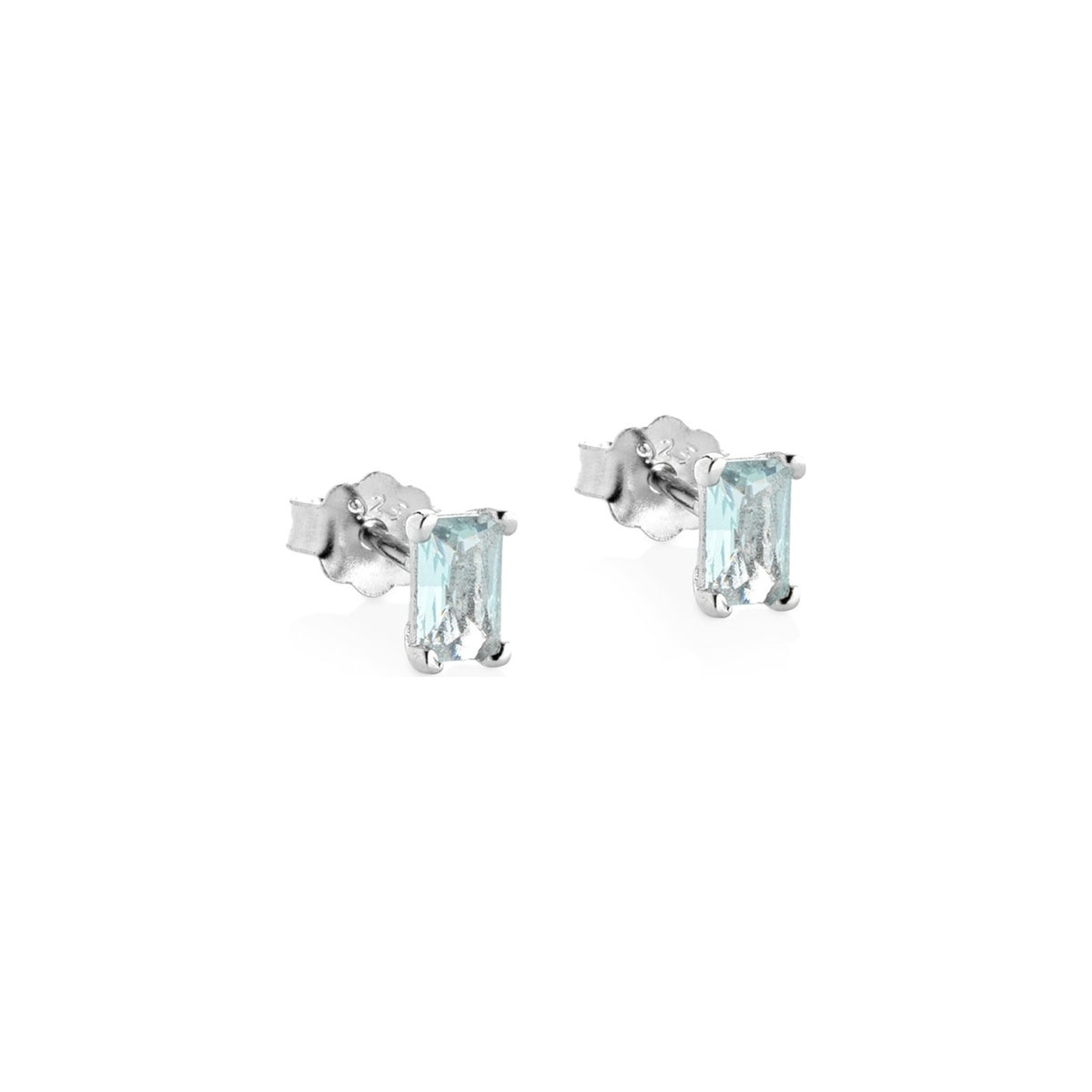 Marcello Pane Ohrstecker hellblau | 925 Sterling Silber