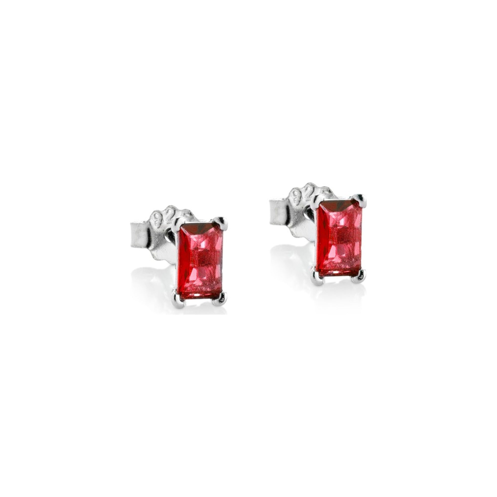 Marcello Pane Ohrstecker rot | 925 Sterling Silber