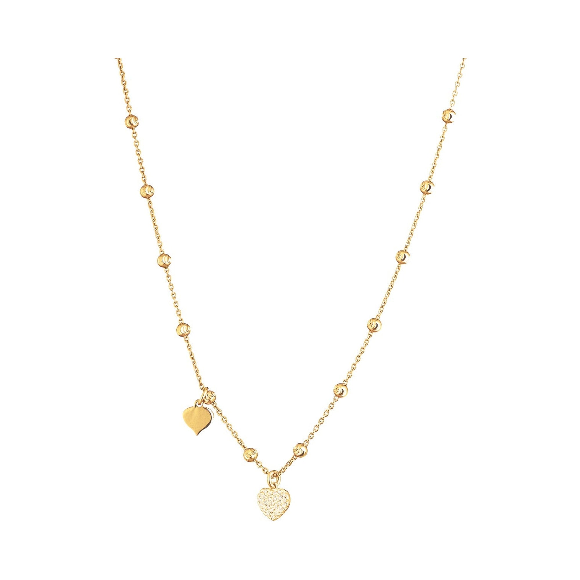 Marcello Pane Herz Set vergoldet – Halskette & Armband | 925 Sterling Silber