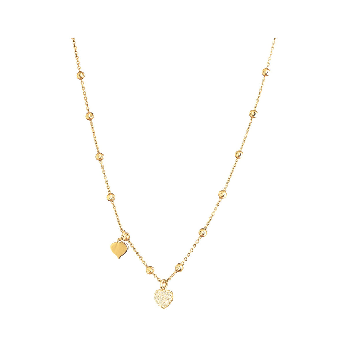 Marcello Pane Herz Set vergoldet – Halskette & Armband | 925 Sterling Silber