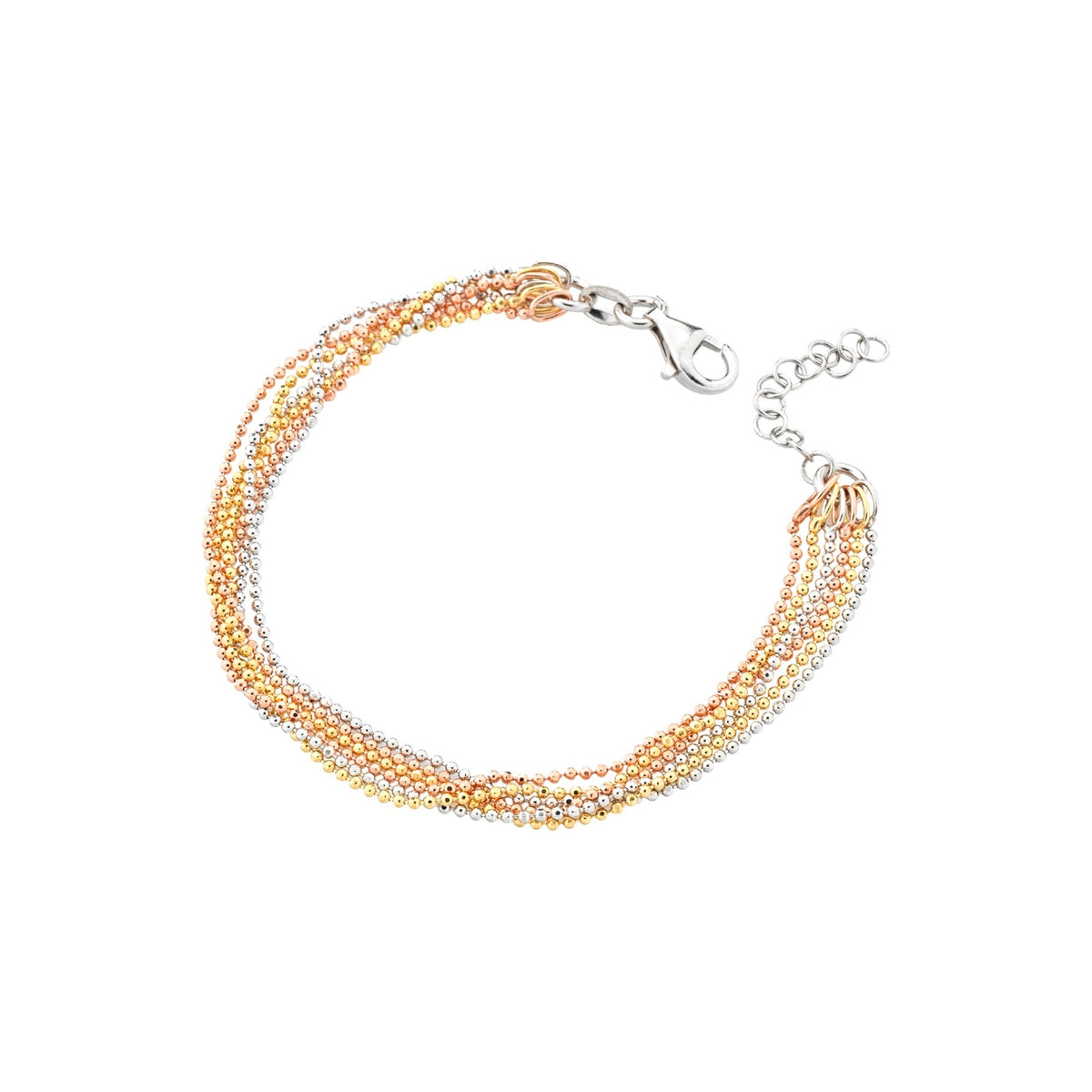 Marcello Pane Set tricolor – Armband & Ohrhänger | 925 Sterling Silber