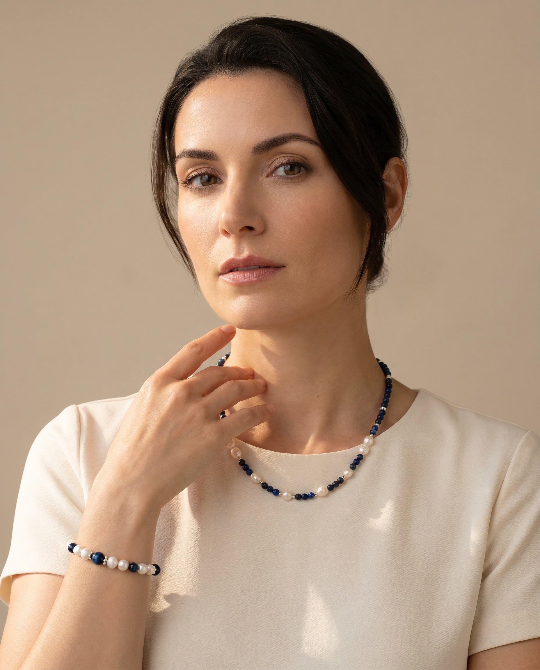 Tigerauge-Set – Halskette & Armband | 925 Sterling Silber